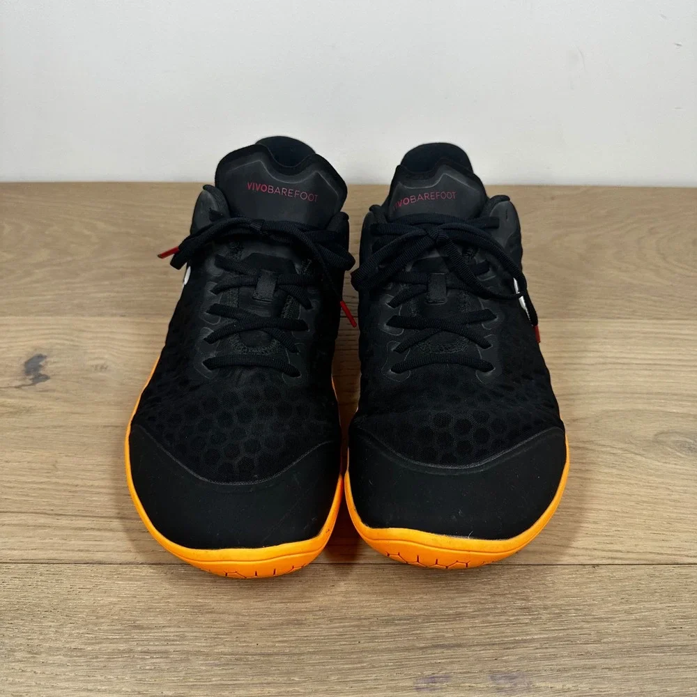 Vivobarefoot Primus Lite III Sneakers Men 12.5 Black Orange Barefoot Training